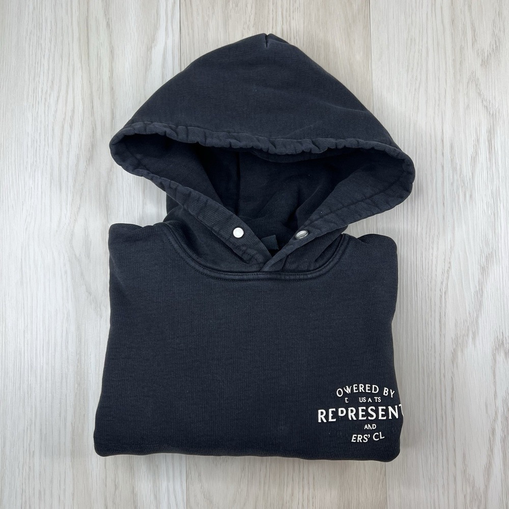 Represent Owners Club Stamp Pullover Hoodie Men's Size XXS Black